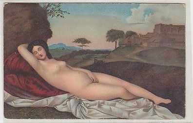 66176 Erotik Ak "Schlummernde Venus" Frauenakt um 1910