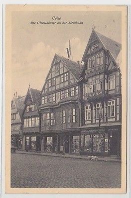66112 Ak Celle alte Giebelhäuser an der Stechbahn 1915