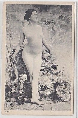 66529 Erotik Ak weiblicher Akt, Frauenakt um 1910