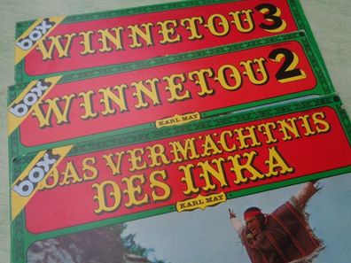LP Box Vermächtnis des Inka Winnetou Karl May Peter Folken
