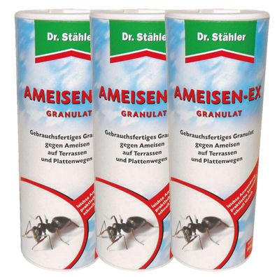 3 x DR. Stähler Ameisen-Ex Granulat, 100 g