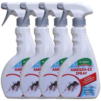 4 x DR. Stähler Ameisen-Ex Spray, 500 ml