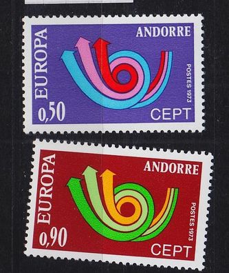 Andorra Französisch [1973] MiNr 0247-48 ( * * / mnh ) CEPT