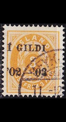 ISLAND Iceland [1902] MiNr 0023 B ( O/ used )