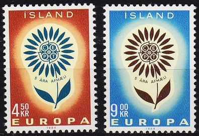 ISLAND Iceland [1964] MiNr 0385-86 ( * * / mnh ) CEPT