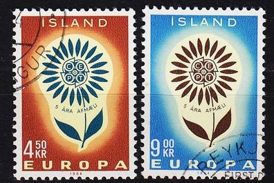 ISLAND Iceland [1964] MiNr 0385-86 ( O/ used ) CEPT