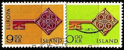 ISLAND Iceland [1968] MiNr 0417-18 ( O/ used ) CEPT