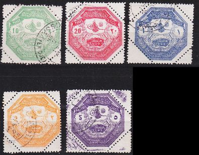 TÜRKEI TURKEY [1898] MiNr 0085 A-E ( O/ used ) [01]