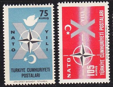 TÜRKEI TURKEY [1962] MiNr 1830-31 ( * * / mnh ) CEPT