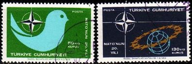 TÜRKEI TURKEY [1969] MiNr 2120-21 ( O/ used ) NATO