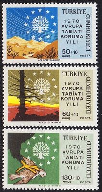 TÜRKEI TURKEY [1970] MiNr 2158-60 ( * * / mnh ) Natur