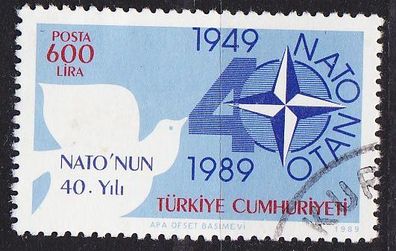 TÜRKEI TURKEY [1989] MiNr 2851 ( O/ used ) NATO