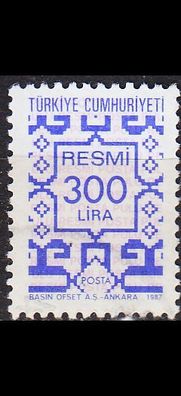 TÜRKEI TURKEY [Dienst] MiNr 0185 ( O/ used )