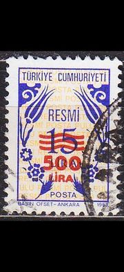 TÜRKEI TURKEY [Dienst] MiNr 0186 ( O/ used )