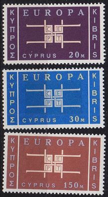 ZYPERN CYPRUS [1963] MiNr 0225-27 ( * * / mnh ) CEPT