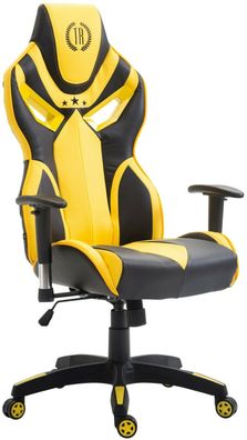 Bürostuhl 150 kg belastbar schwarz/ gelb Chefsessel Zockersessel Gaming Gamer NEU
