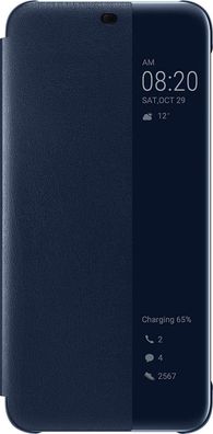 Original Huawei Mate 20 Lite Smart View Flip Cover 51992654 Schutzhülle Blau
