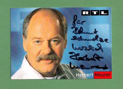 Herbert Meurer ( deutscher Schauspieler ) - persönlich signiert