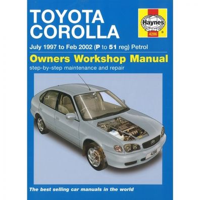 Toyota Corolla 07.1997-02.2002 Benzin Benziner Petrol Reparaturanleitung Haynes