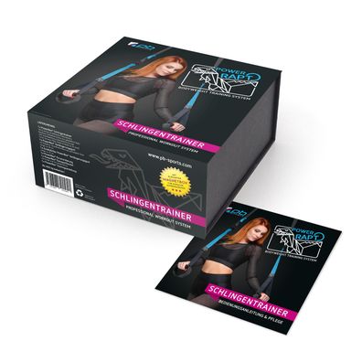 Schlingentrainer PowerRapo Training Fitness stufenlos verstellbare Fußschlaufen NEU