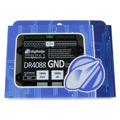 Digikeijs DR4088GND Rückmeldemodul digital AC S88N 16fach - OVP NEU