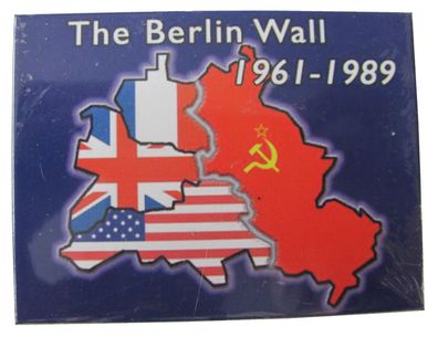 The Berlin Wall - 1961 bis 1989 - Magnet - Kühlschrankmagnet 6 x 8 cm