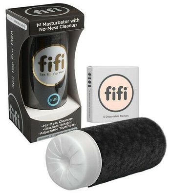 Fifi Masturbator Fell Edition mit praktischen und hygienischen Wegwerf Sleeves