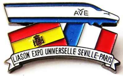 AVE Serie 100 - Laison Expo Universelle Seville-Paris - Pin 38 x 24 mm