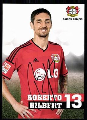 Roberto Hilpert Bayer Leverkusen 2014-15 Original Signiert + A 87344