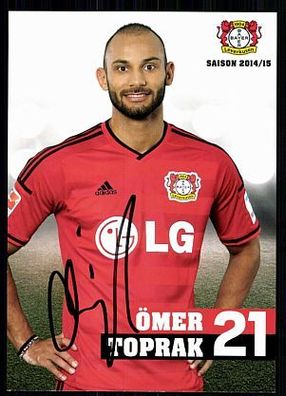 Ömer Toprak Bayer Leverkusen 2014-15 Original Signiert + A 87356