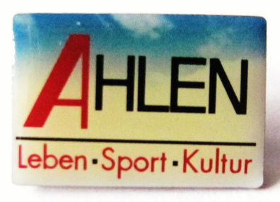 Ahlen - Leben, Sport & Kultur - Pin 22 x 15 mm