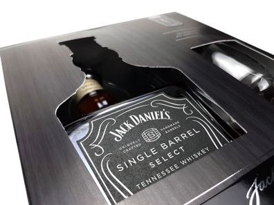 Jack Daniels Set Geschenk Box - Jack Daniels Single Barrel Whiskey 0,7l 700ml (