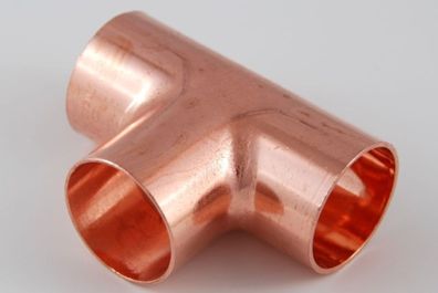 10x Kupferfitting T-Stück 22 mm 5130 Kupfer Fitting Lötfitting copper fitting CU