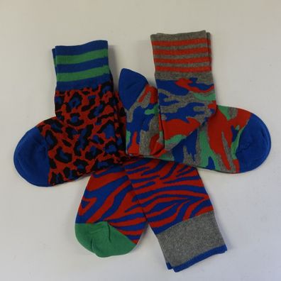 3er Pack Apollo Herren Socken in Designer neu Motiven Gr. 40-46 Bunte Farbe