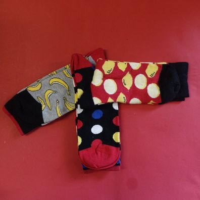 3er Pack Apollo Herren Socken in neu Designe Motiven Gr. 40-46 Bunte Farbe