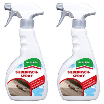 2 x DR. Stähler Silberfisch-Spray, 500 ml