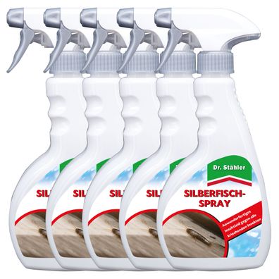 5 x DR. Stähler Silberfisch-Spray, 500 ml