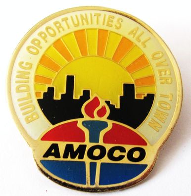 Amoco - Building Opportunities all over Town - Pin 30 x 27 mm
