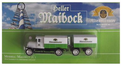 Altenmünster Brauerei Nr.51 - Heller Maibock - Magirus 2C1 - Hängerzug Oldie