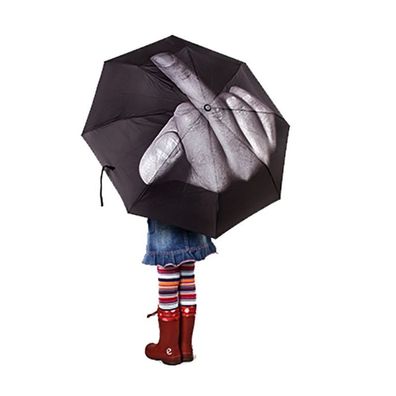 Mini Funny Mittelfinger Fuck You Anti-UV Regenschirm Taschenschirm Umbrella Gift