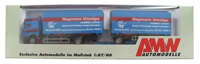 Hagmann Umzüge Ulm - MB 1838 - Wechselkoffer Hängerzug - von AMW