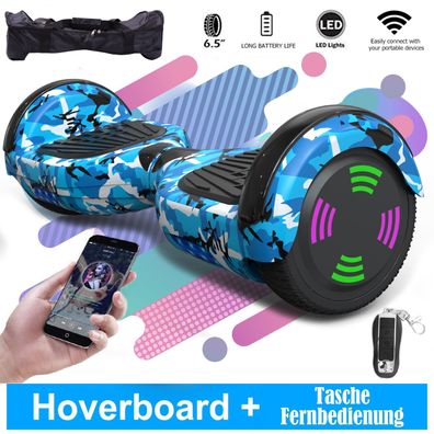 6.5" Swegway Hoverboard w Bluetooth for musicBalanceBoard 8 colours500w 