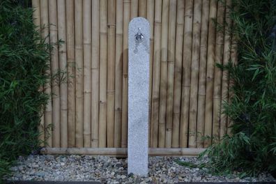 Wasserzapfsäule, Granit 15 x 15 cm, Rundkopf, Wasserzapfstelle, Naturstein