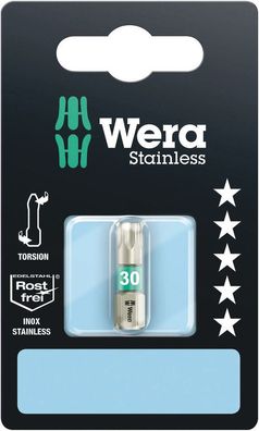 Wera 3867/1 TS SB TORX® Bits, Edelstahl, TX 30 x 25 mm 05073625001