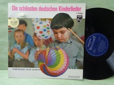 LP Philips Die schönsten deutschen Kinderlieder Kinderchor Erich Bender Textbeilage