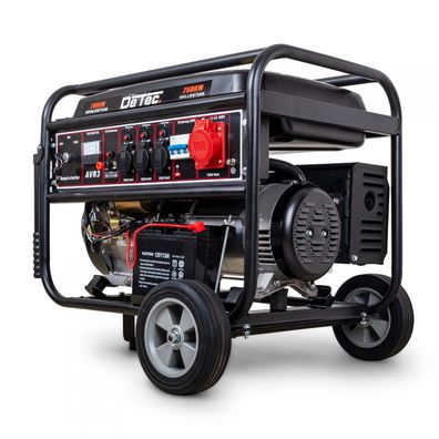 DeTec. 7,5 kW Benzin Stromgenerator DT-LB7500E-3 18 PS Motor 400V 3-Phasen