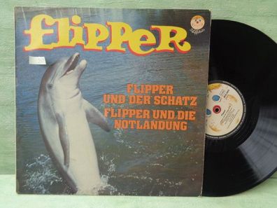 LP baccarola Flipper und der Schatz Notlandung Flugzeug Spion Hörspiel Vinyl