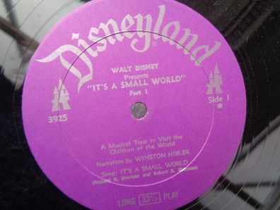 LP Disneyland Walt Disney It´s a small world Musical Tour children of the world