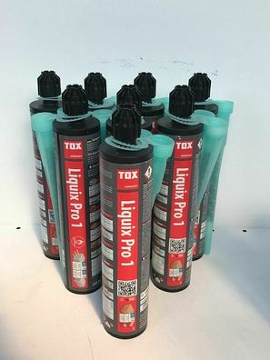 TOX Verbundmörtel LIQUIX Pro 1 280 ml mit je 2 Statikmischern 8 Stück