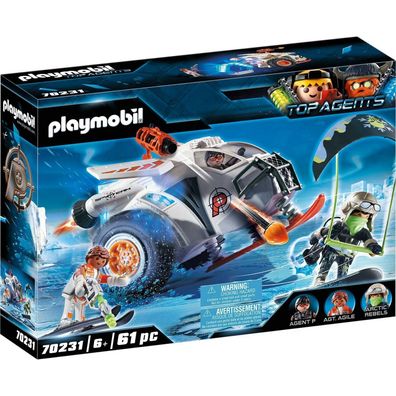 Playmobil 70231 Top Agents Spy Team Schneegleiter SchneeMobil Action Spielzeug